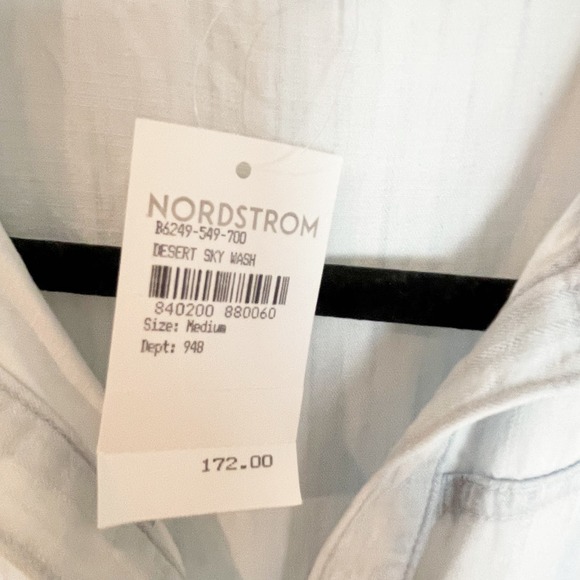 Bella Dahl Sleeveless Belted Tencel Jumpsuit Desert Sky Wash Size M NWT - Picture 10 of 10